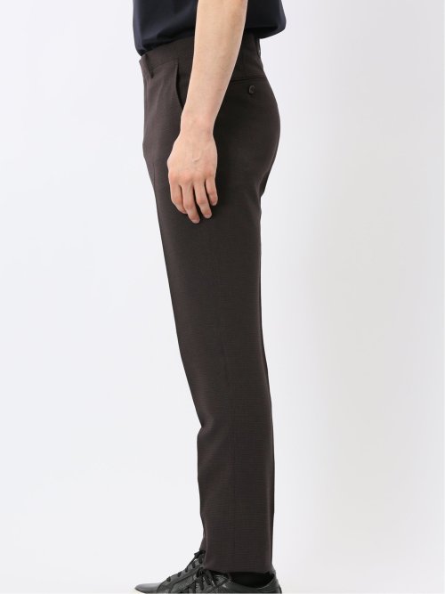 軽量 メッシュ レギュラーフィット 2ボタン 2ピース スーツ 組織 茶