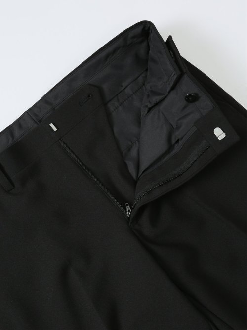 【WEB限定】裾上げ不要 ストレッチウォッシャブル 2ボタン2ピースノータック フォーマルスーツ 黒無地