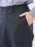 ウール調 ストレッチウォッシャブル スリムフィット 2ボタン2ピーススーツ チェック紺