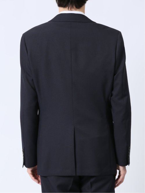 ストレッチウォッシャブル スリムフィット 2ボタン3ピーススーツ 組織紺