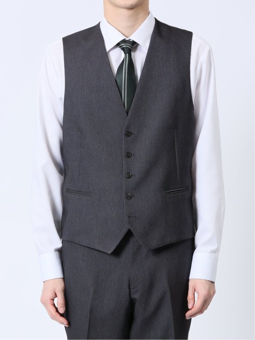 ストレッチウォッシャブル スリムフィット 2ボタン3ピーススーツ