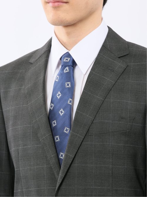 ストレッチウォッシャブル レギュラーフィット 2ボタン2ピーススーツ チェックグレー