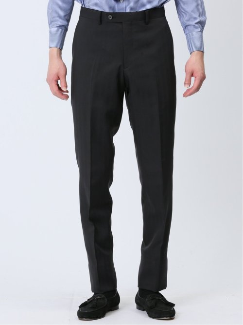 ストレッチウォッシャブル スリムフィット 2ボタン3ピーススーツ ソラーロ黒