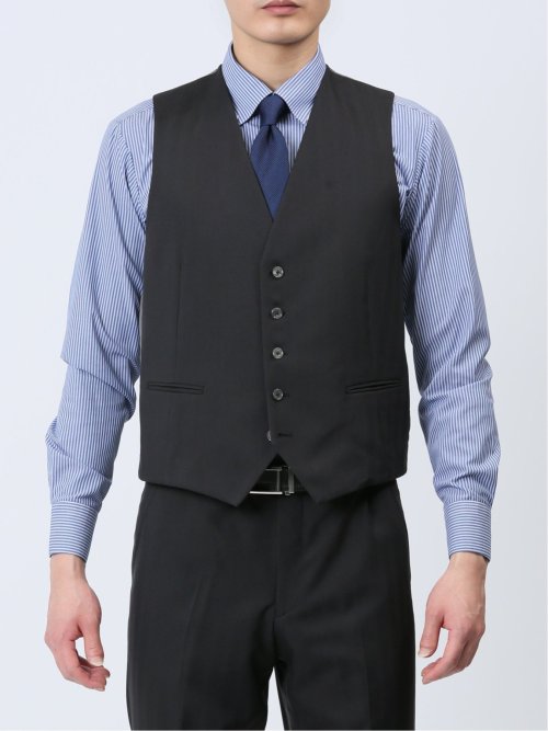 ストレッチウォッシャブル スリムフィット 2ボタン3ピーススーツ