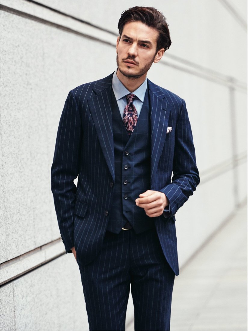 ストレッチウール混スリムフィット2釦コーディネート3ピーススーツ 紺ストライプ Y3 75紺 スーツ Taka Q Online Shop タカキューオンラインショップ 公式通販 ストレッチウール混スリムフィット2釦コーディネート3ピーススーツ 紺ストライプ Y3 75紺 スーツ Taka Q Online Shop タカキューオンラインショップ 公式通販