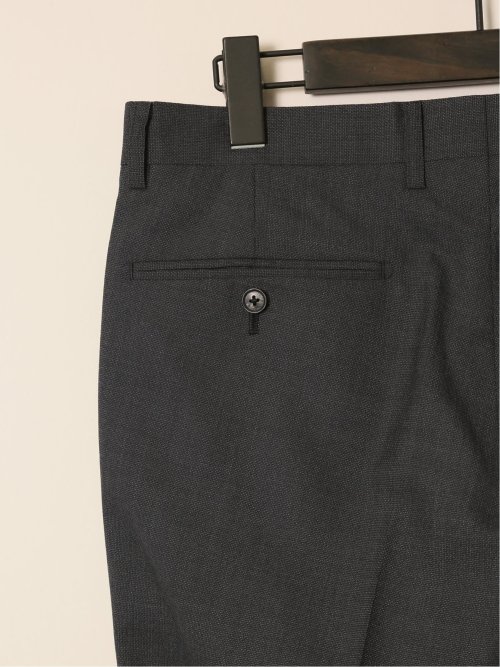 シルク混ウール レギュラーフィット 2ボタン3ピーススーツ 無地グレー