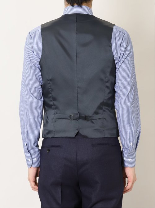 ケンゾー ウール シルク スーツ 3ピース ツータック セットアップ サイズ3 アスレチックウール 段返り3つボタン スリーピーススーツ 紺