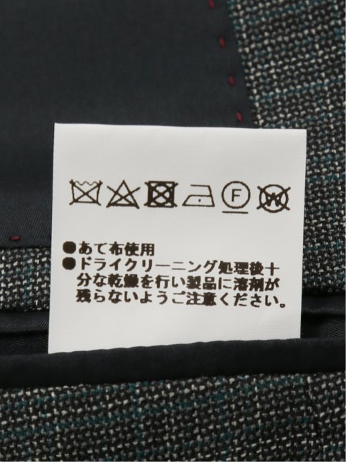 シルク混ウール レギュラーフィット 2ボタン3ピーススーツ 杢チェック