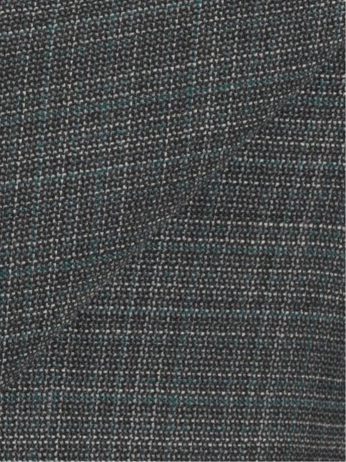 シルク混ウール レギュラーフィット 2ボタン3ピーススーツ 杢チェック