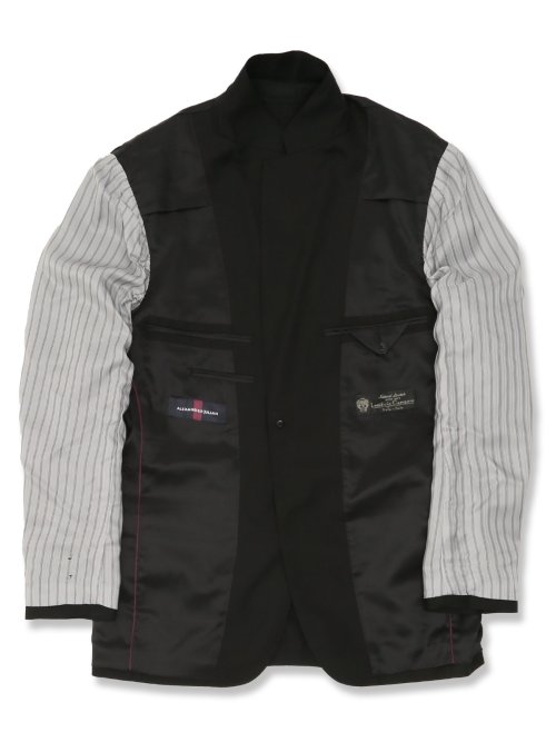 ウール レギュラーフィット 2ボタン3ピーススーツ 無地黒