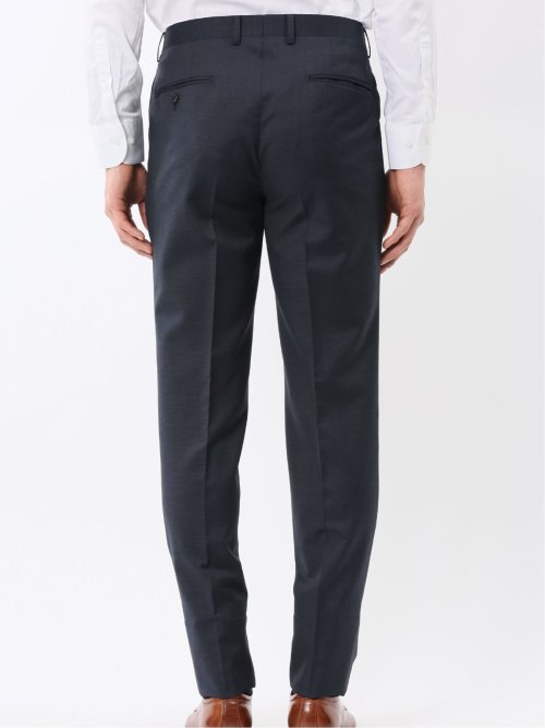 マルゾット ウール レギュラーフィット ダブル 2ピース スーツ 組織紺