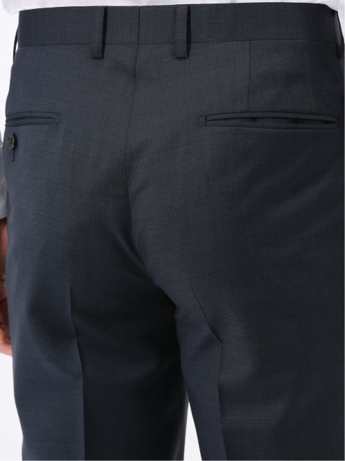 マルゾット ウール レギュラーフィット ダブル 2ピース スーツ 組織紺