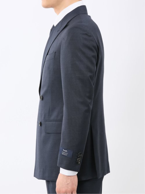 マルゾット ウール レギュラーフィット ダブル 2ピース スーツ 組織紺