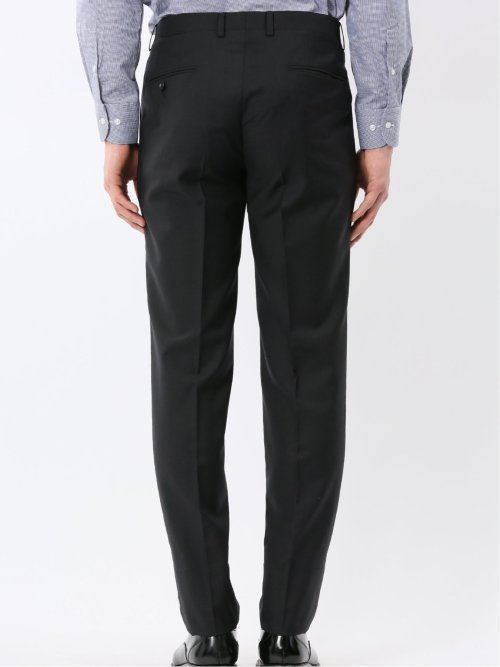 マルゾット ウール レギュラーフィット 2ボタン 3ピース スーツ 組織黒