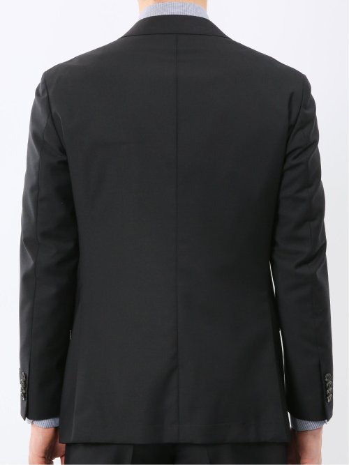 マルゾット ウール レギュラーフィット 2ボタン 3ピース スーツ 組織黒