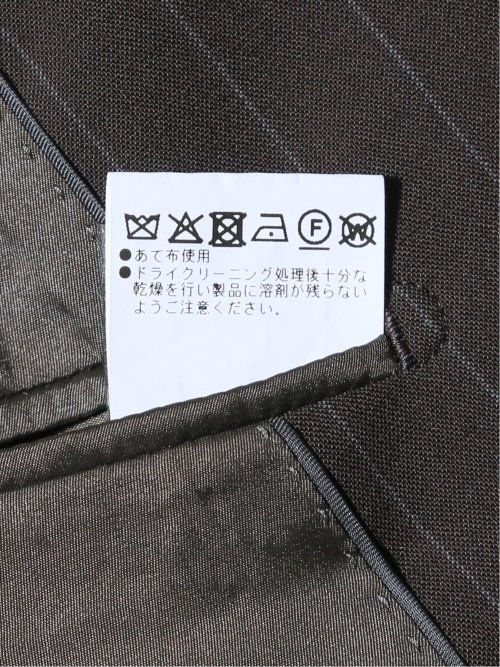 マルゾット/Marzotto ウール混 レギュラーフィット 2ボタン2ピーススーツ ストライプ茶