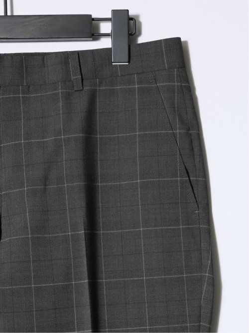 マルゾット/Marzotto ウール混 レギュラーフィット 2ボタン3ピーススーツ チェックグレー