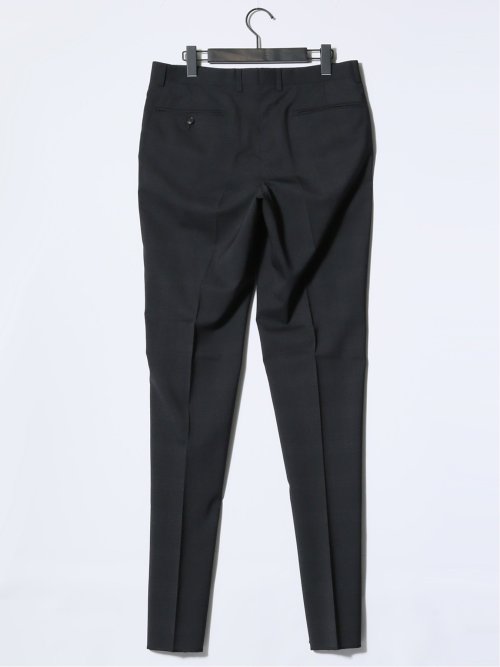 マルゾット/Marzotto ウール混 レギュラーフィット 2ボタン3ピーススーツ チェック黒