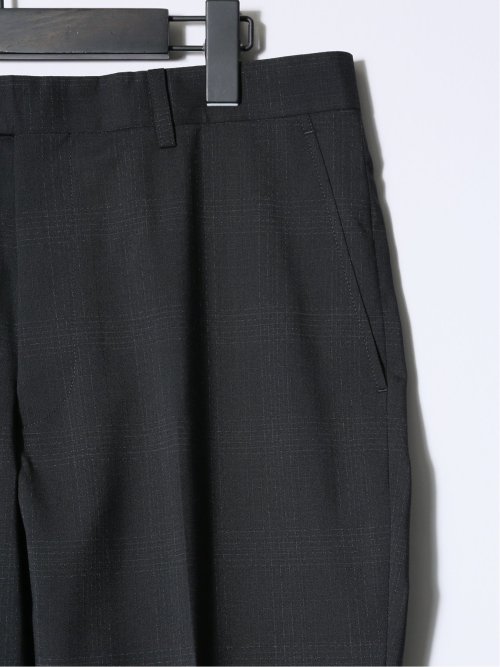 マルゾット/Marzotto ウール混 レギュラーフィット 2ボタン3ピーススーツ チェック黒