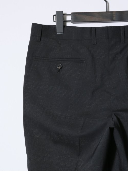 マルゾット/Marzotto ウール混 レギュラーフィット 2ボタン3ピーススーツ チェック黒