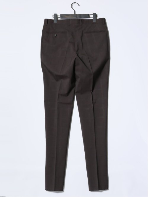 マルゾット/Marzotto ウール混 レギュラーフィット 2ボタン3ピーススーツ シャドーチェック茶