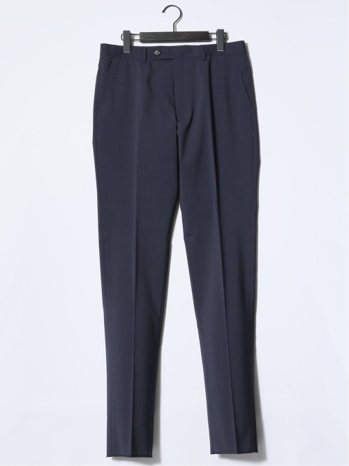 マルゾット/Marzotto ウール混 レギュラーフィット 2ボタン3ピーススーツ チェック紺