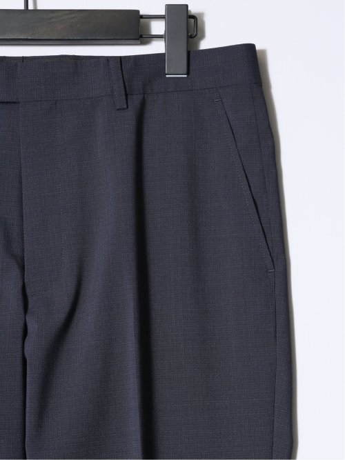 マルゾット/Marzotto ウール混 レギュラーフィット 2ボタン3ピーススーツ チェック紺