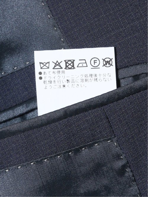 マルゾット/Marzotto ウール混 レギュラーフィット 2ボタン3ピーススーツ チェック紺