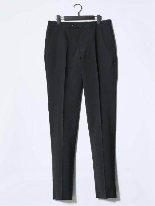 マルゾット/Marzotto ウール混 レギュラーフィット 2ボタン3ピーススーツ シャドーストライプ黒