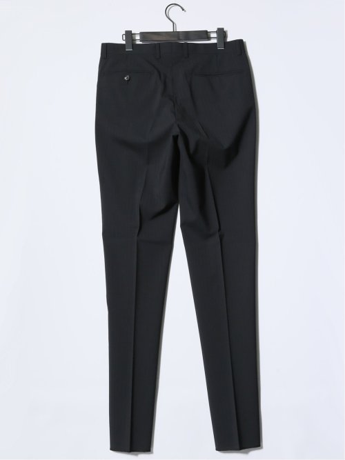 マルゾット/Marzotto ウール混 レギュラーフィット 2ボタン3ピーススーツ シャドーストライプ黒