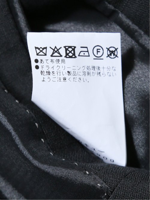 マルゾット/Marzotto ウール混 レギュラーフィット 2ボタン3ピーススーツ シャドーストライプ黒