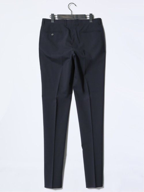 マルゾット/Marzotto ウール混 レギュラーフィット 2ボタン3ピーススーツ シャドーストライプ紺