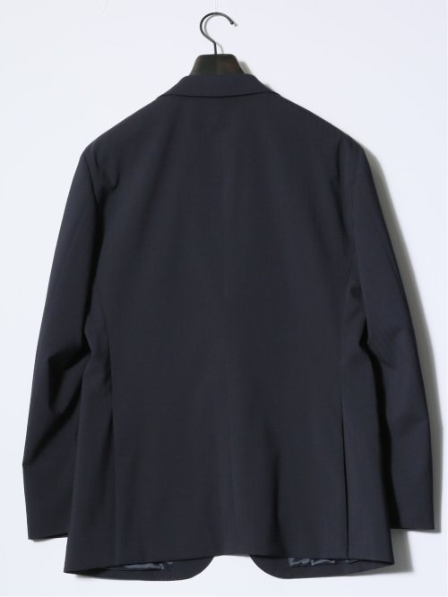 マルゾット/Marzotto ウール混 レギュラーフィット 2ボタン3ピーススーツ シャドーストライプ紺