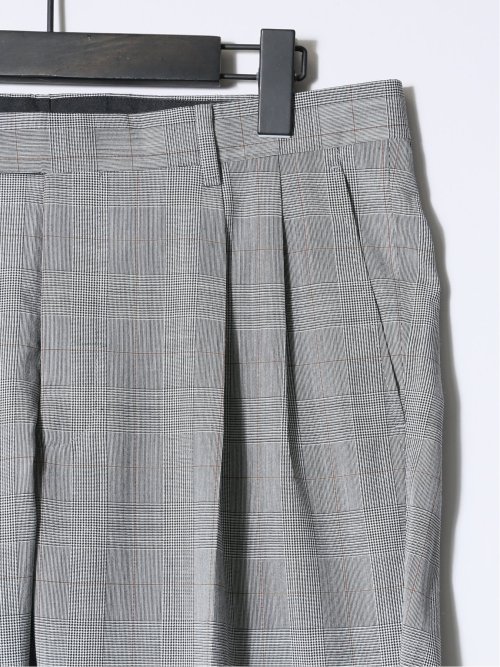 マルゾット/Marzotto ウール レギュラーフィット 2ボタン2ピーススーツ チェックグレー