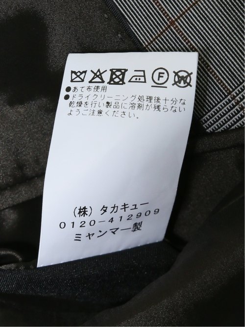 マルゾット/Marzotto ウール レギュラーフィット 2ボタン2ピーススーツ チェックグレー