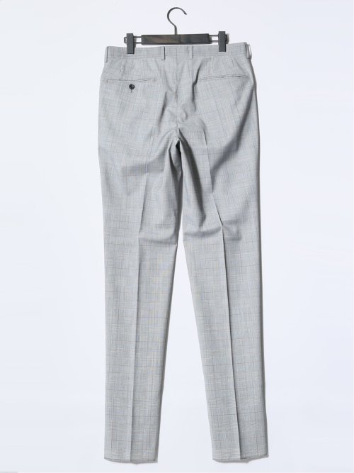 マルゾット/Marzotto ウール レギュラーフィット 2ボタン2ピーススーツ チェックグレー