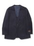 【大きいサイズ】グランバック/GRAND-BACK ウール100% 2ボタン2ピーススーツ 紺