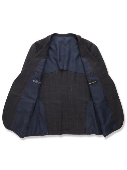 【大きいサイズ】グランバック/GRAND-BACK ウール100% 2ボタン2ピーススーツ 千鳥