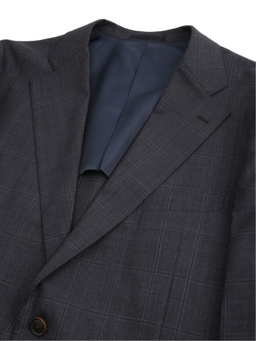 【大きいサイズ】グランバック/GRAND-BACK ウール100% 2ボタン2ピーススーツ 千鳥