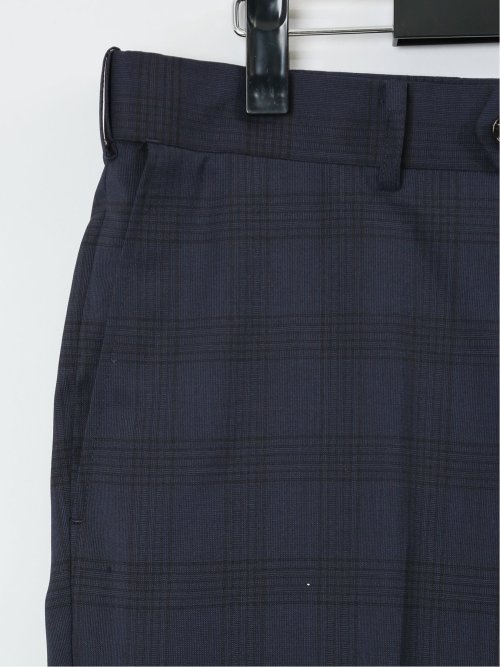 【大きいサイズ】グランバック/GRAND-BACK ウール混 2ボタン2ピーススーツ シャドーチェック紺