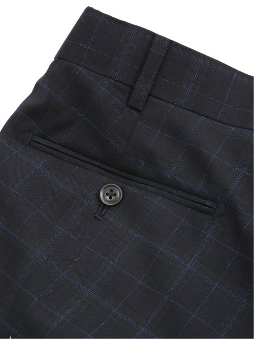 【大きいサイズ】グランバック/GRAND-BACK ウール混 2ボタン2ピーススーツ 千鳥