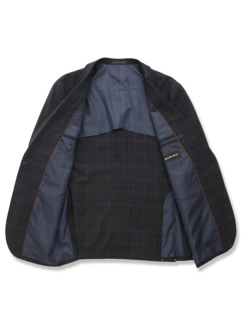 【大きいサイズ】グランバック/GRAND-BACK ウール混 2ボタン2ピーススーツ 千鳥