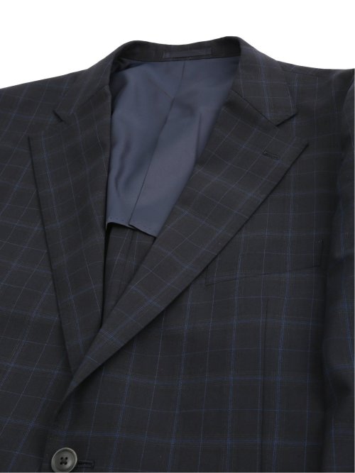 【大きいサイズ】グランバック/GRAND-BACK ウール混 2ボタン2ピーススーツ 千鳥