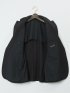 【大きいサイズ】グランバック/GRAND-BACK 2ボタン2ピーススーツ シャドーストライプ黒