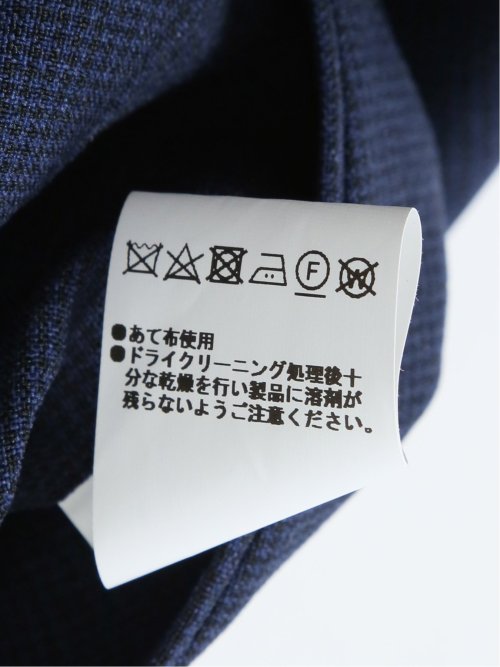 【大きいサイズ】グランバック/GRAND-BACK 2ボタン2ピーススーツ ミニチェック紺