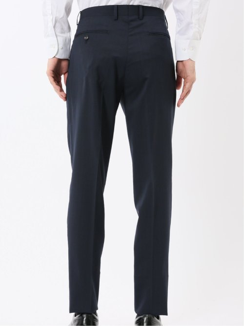 マルゾット ウール混 レギュラーフィット 2ボタン2ピーススーツ シャドーストライプ紺(セットアップ可能)