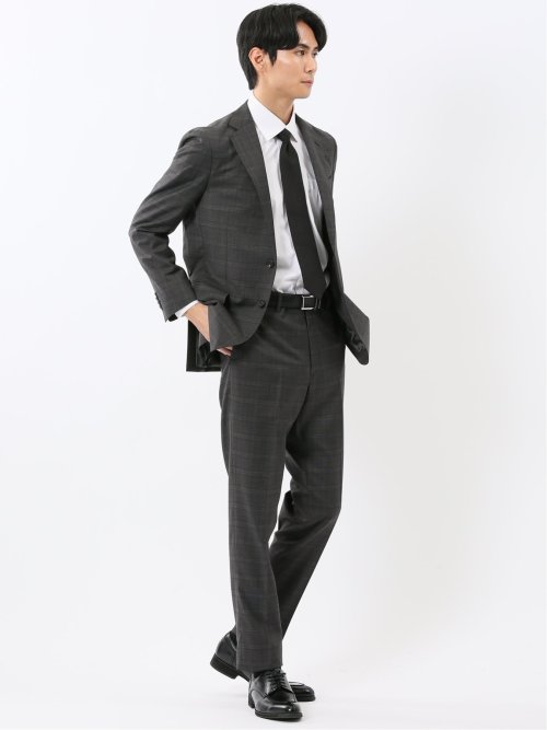 マルゾット ウール レギュラーフィット 2ボタン2ピーススーツ チェック