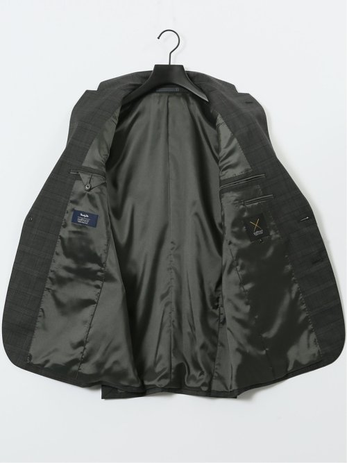 マルゾット ウール レギュラーフィット 2ボタン2ピーススーツ チェックグレー(セットアップ可能)