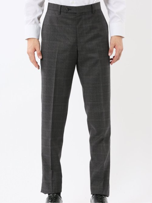 マルゾット ウール レギュラーフィット 2ボタン2ピーススーツ チェックグレー(セットアップ可能)