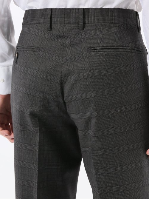 マルゾット ウール レギュラーフィット 2ボタン2ピーススーツ チェックグレー(セットアップ可能)